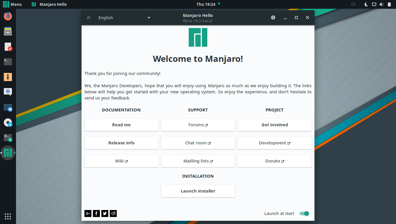 Установка окружения рабочего стола - Manjaro