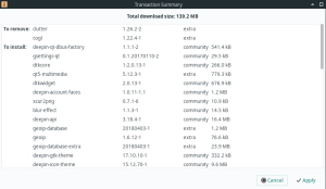 Pamac-gtk-transaction-summary.png